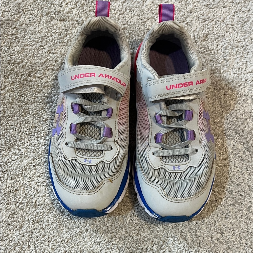 Under Armour Kids Sneakers - Gray and Purple